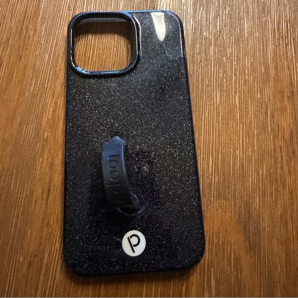 Loopy Black Glitter iPhone 15 Pro Max